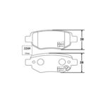 Pastillas de Freno Trasera - Tiggo (1.6/2.0L) - Imagen 2