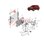 Radiador de Agua - Haval H6 Sport (1.5l) - Imagen 3
