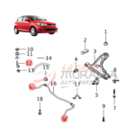 Bieletas Delanteras - Chery Fulwin 1.5 / (par) - Imagen 3