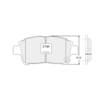 Pastillas de Freno Delantera - M4 / Florid / Peri (1.5L) - Imagen 3